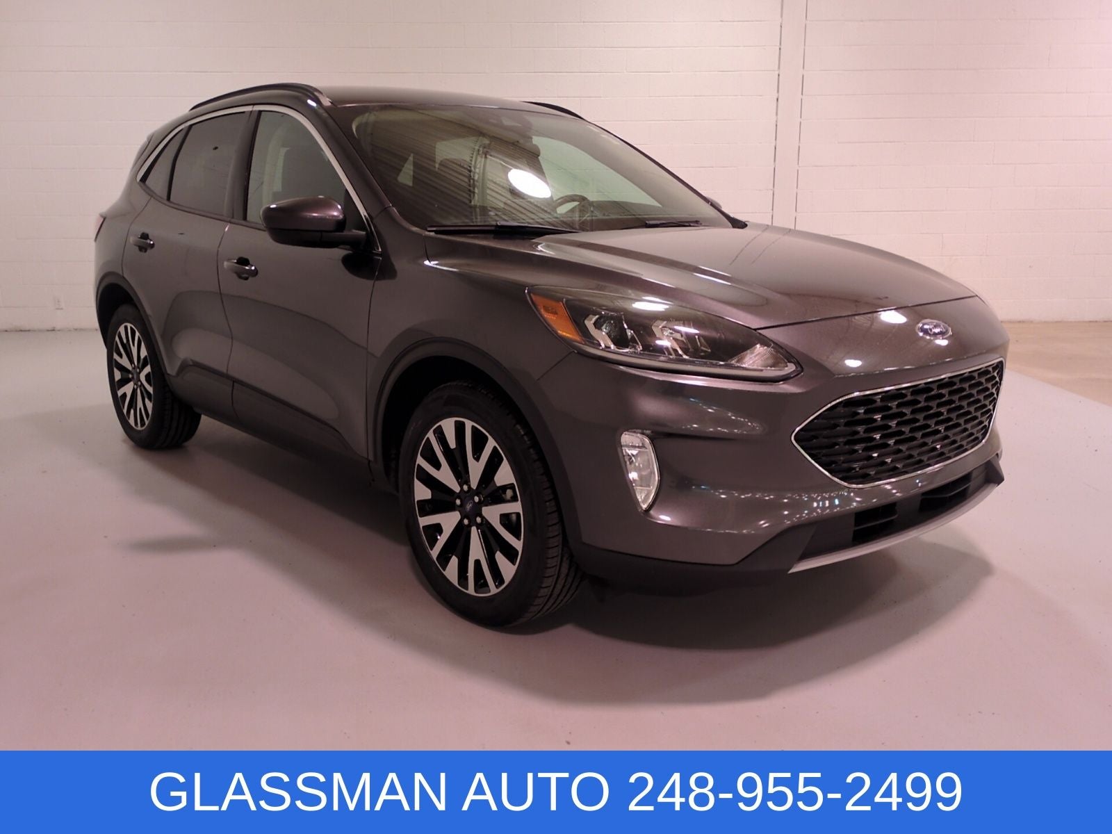 2020 Ford Escape SEL in Magnetic — front three-quarter view
