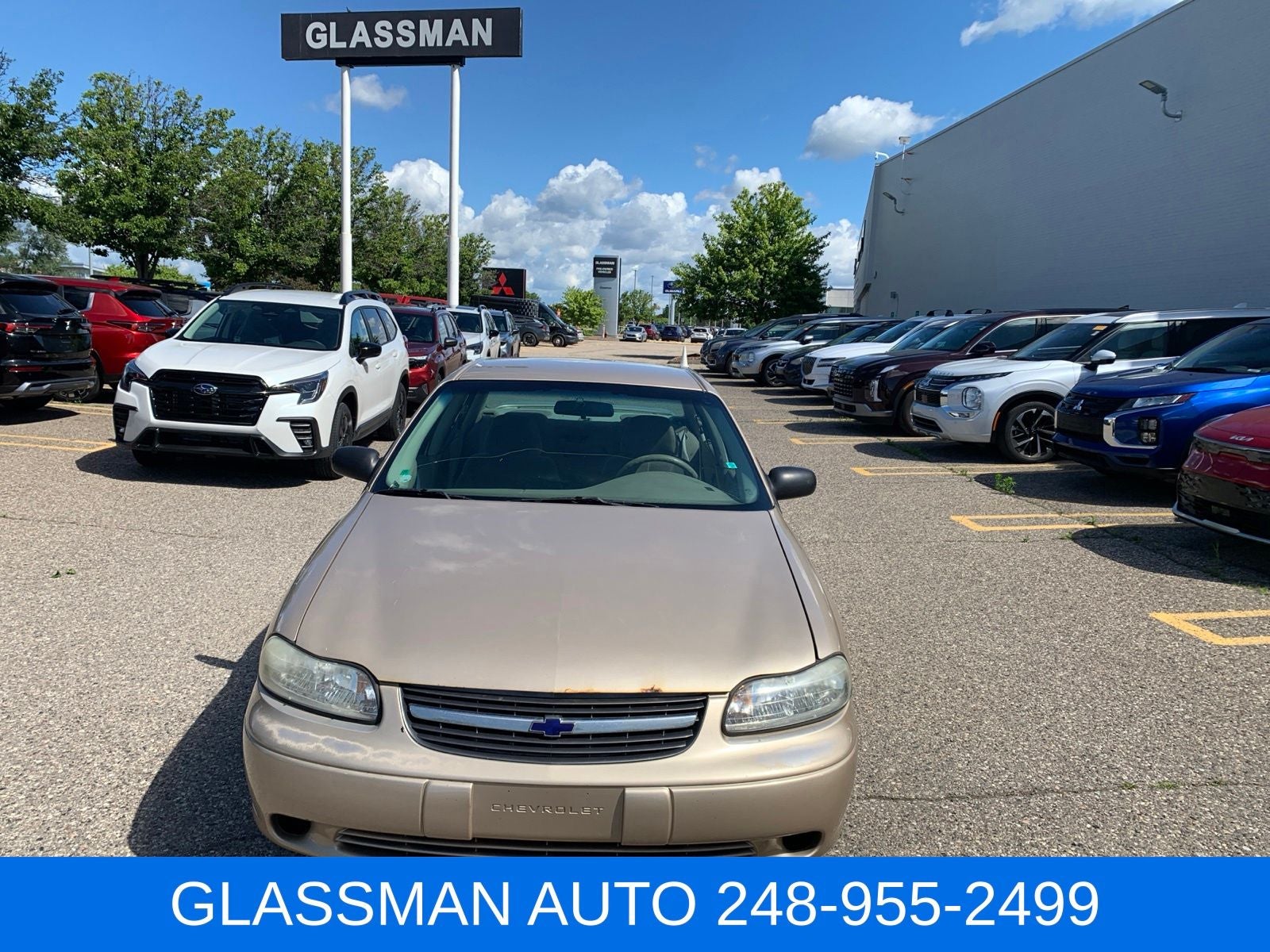 2002 Chevrolet Malibu Base in Light Driftwood Metallic — front three-quarter view