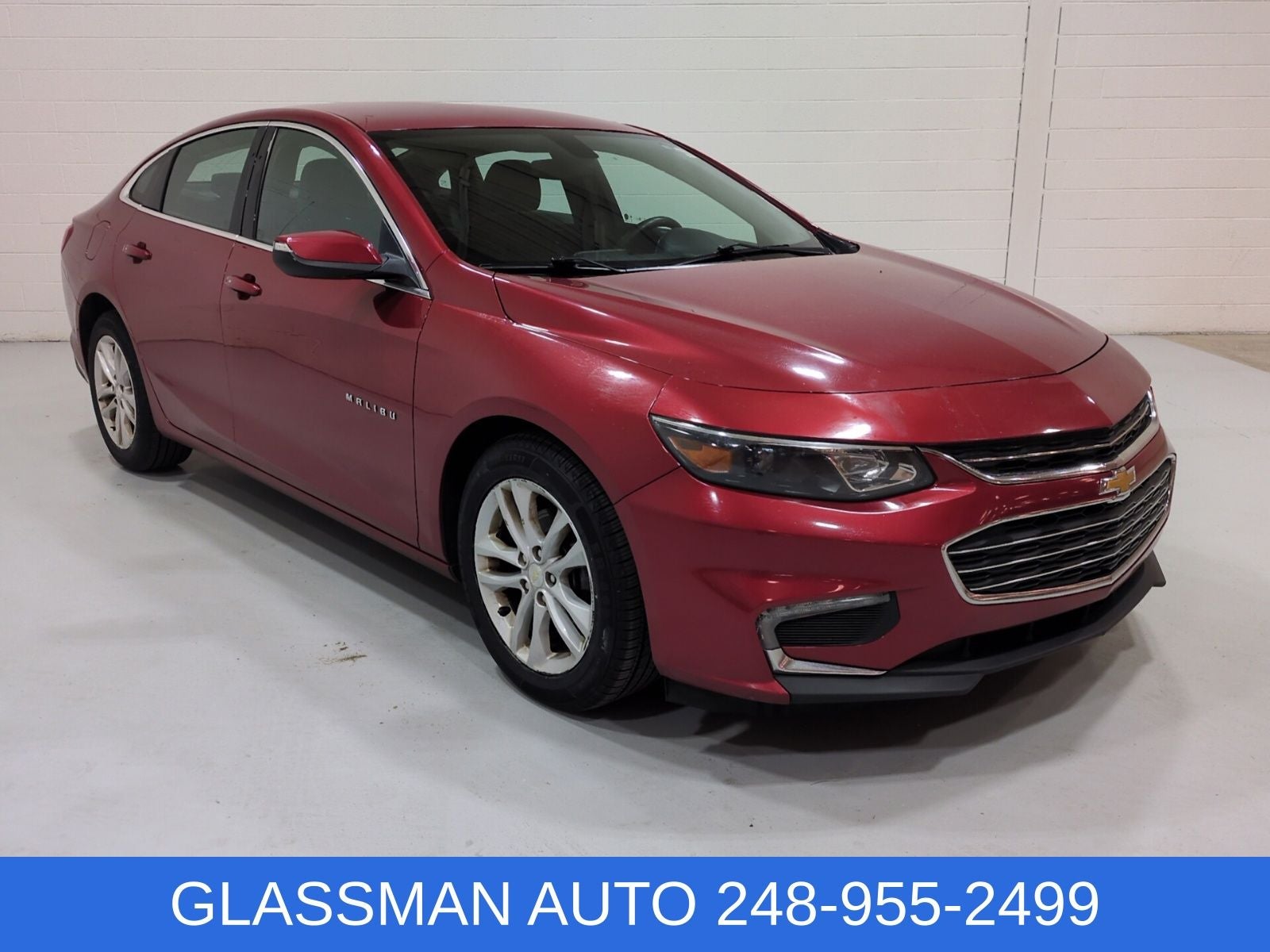 2016 Chevrolet Malibu LT 1LT in Crystal Red Tintcoat — front three-quarter view
