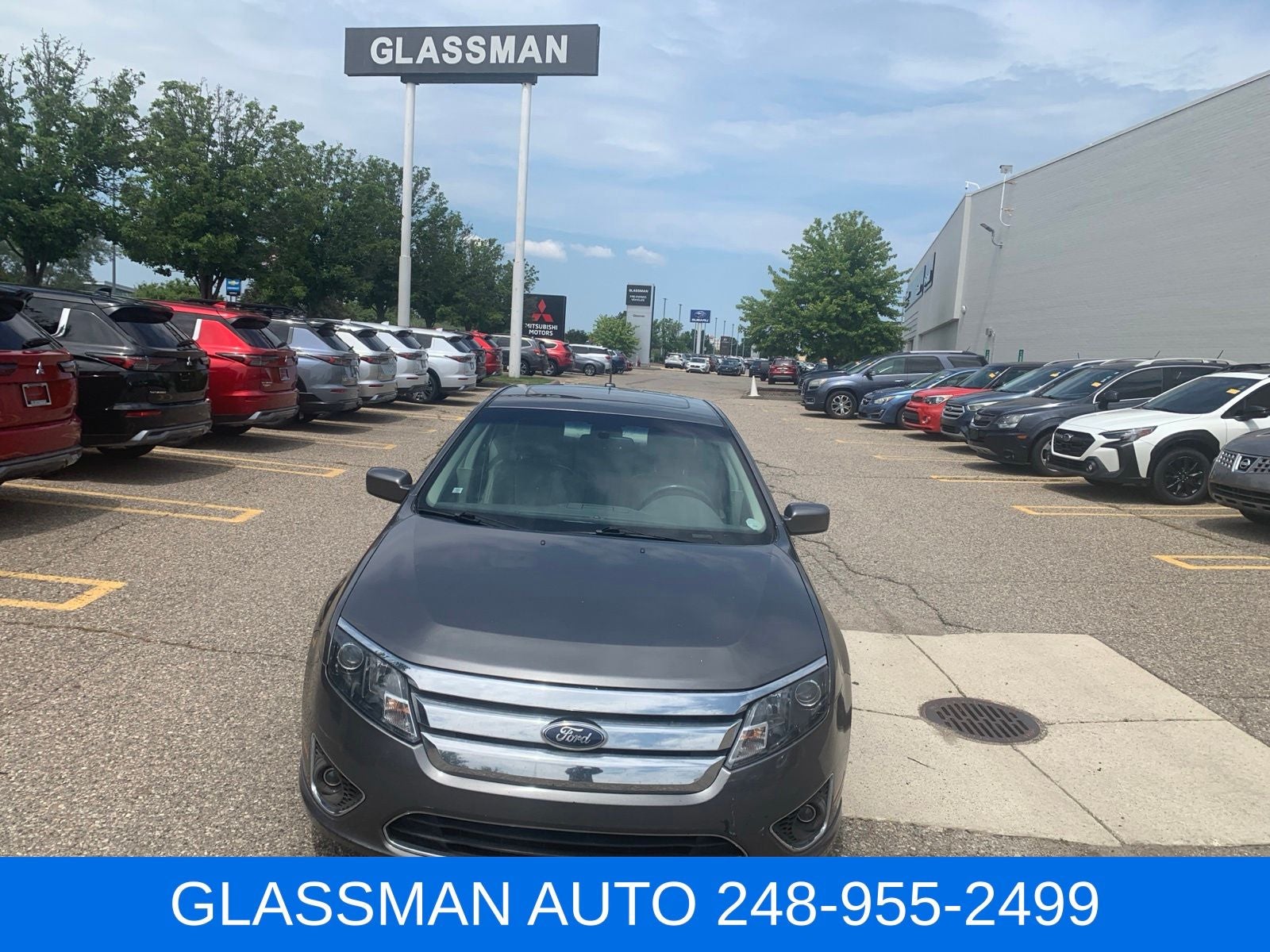 2010 Ford Fusion SEL in Gray — front three-quarter view