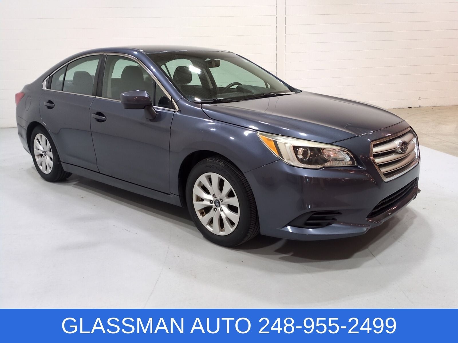2017 Subaru Legacy 2.5i Premium in Carbide Gray Metallic — front three-quarter view