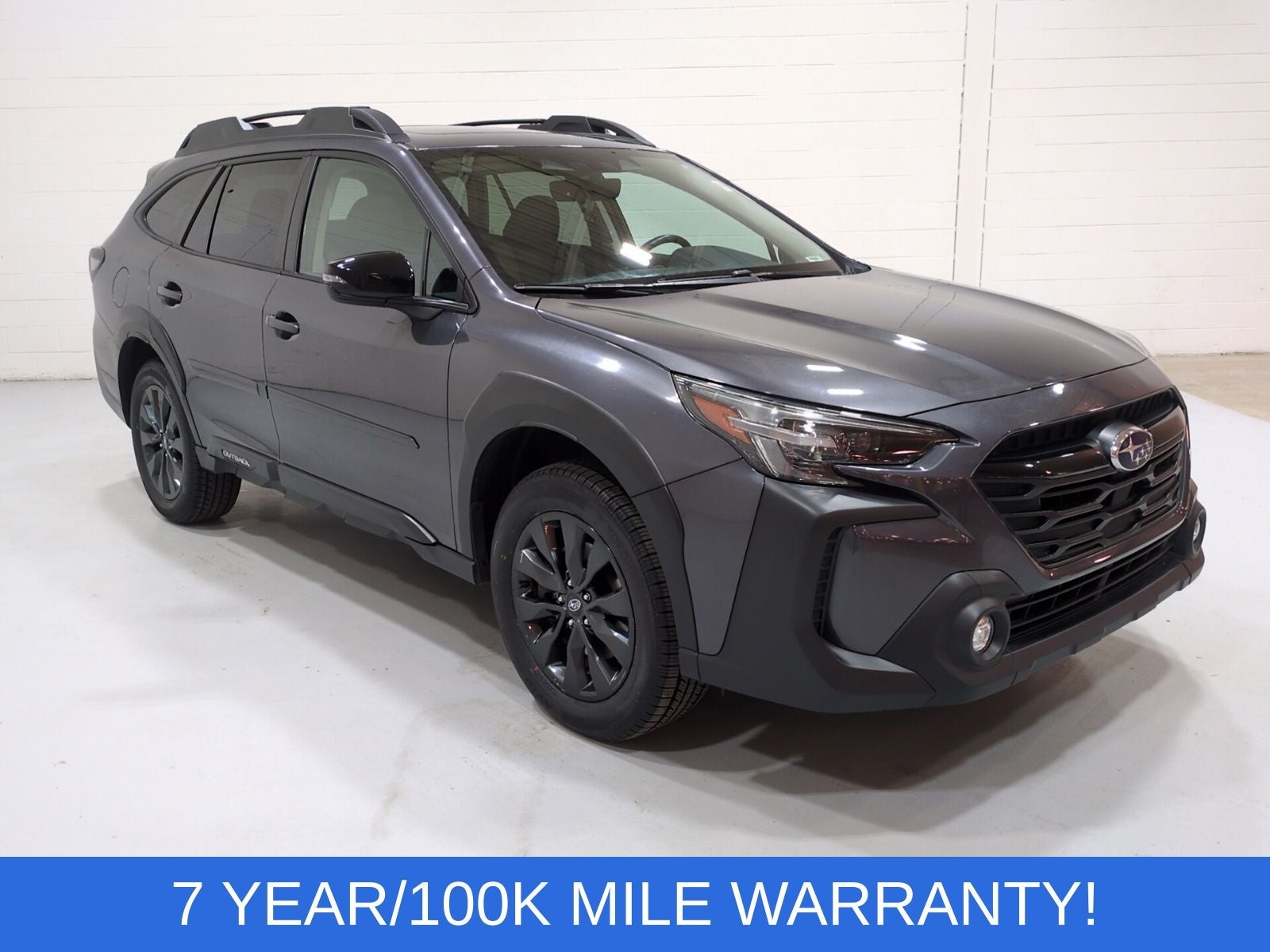 2024 Subaru Outback Onyx Edition in Magnetite Gray Metallic — front three-quarter view