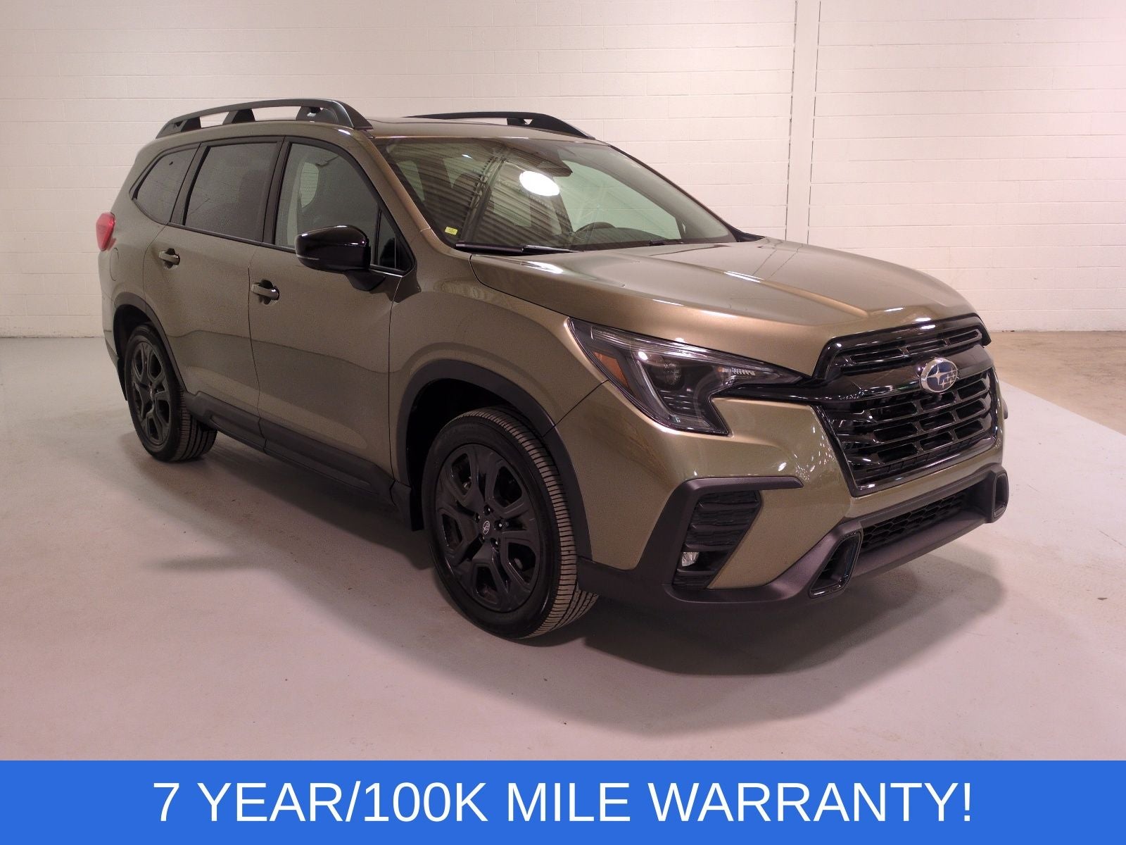 2025 Subaru Ascent Onyx Edition Touring in Autumn Green Metallic — front three-quarter view
