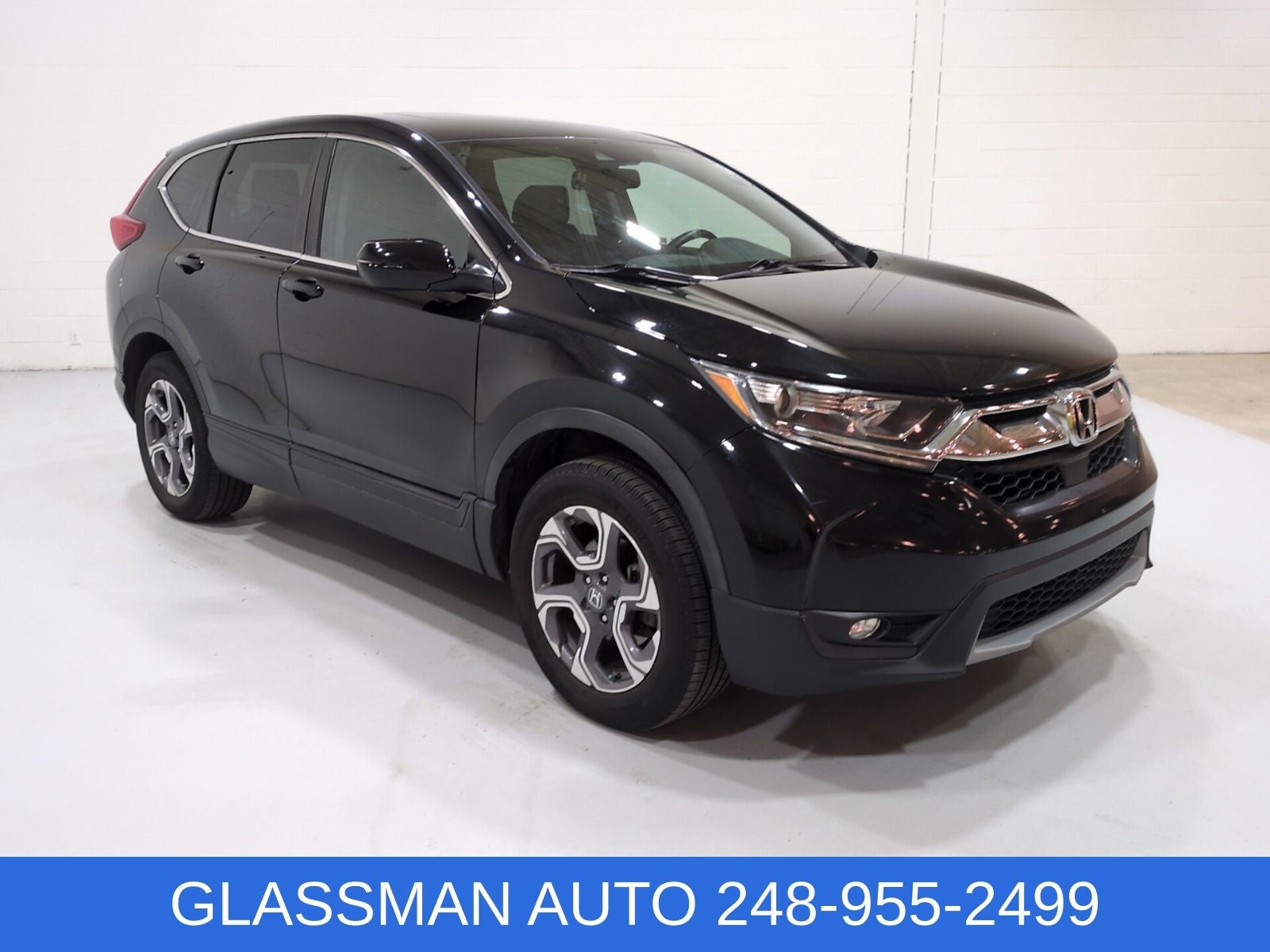 2018 Honda CR-V EX-L in Black — front three-quarter view