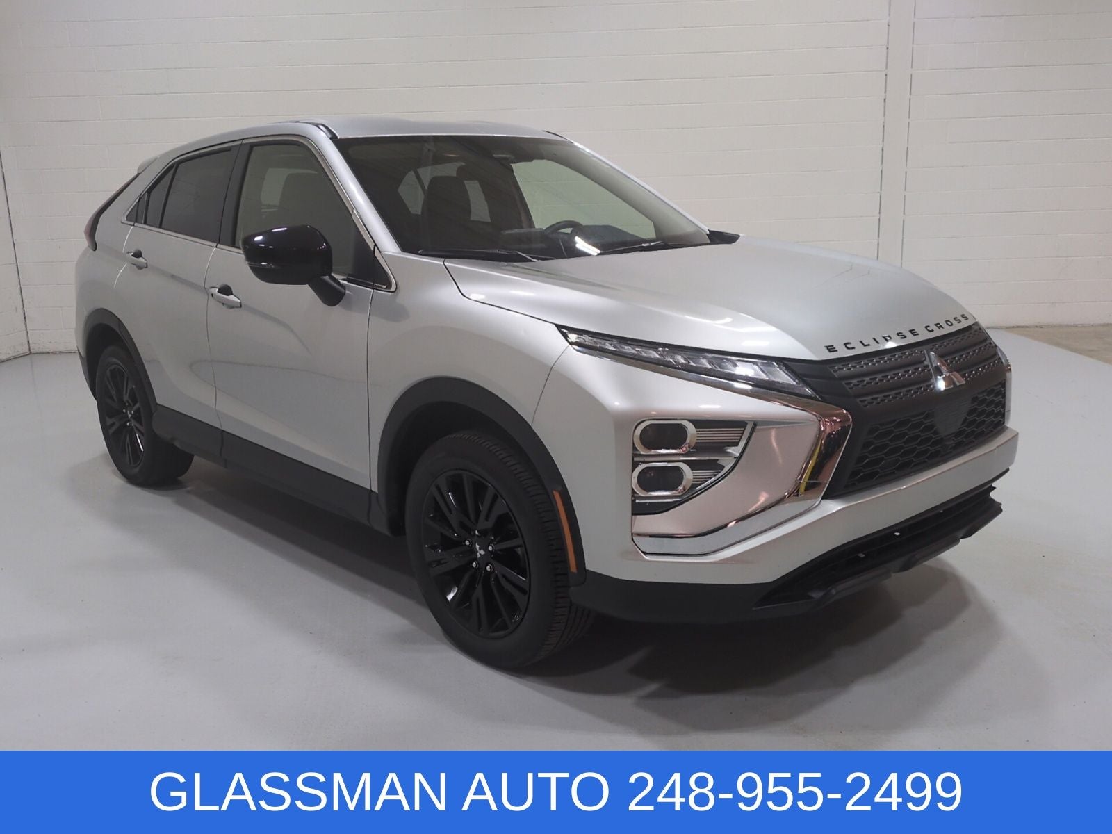 2024 Mitsubishi Eclipse Cross LE in Silver — front three-quarter view