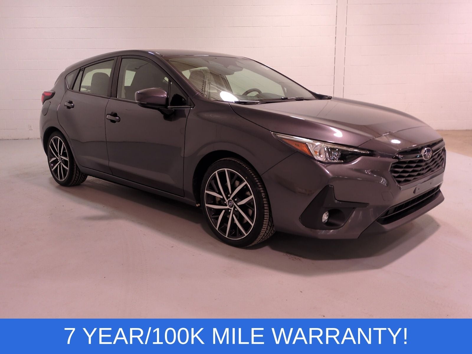 2024 Subaru Impreza Sport in Magnetite Gray Metallic — front three-quarter view