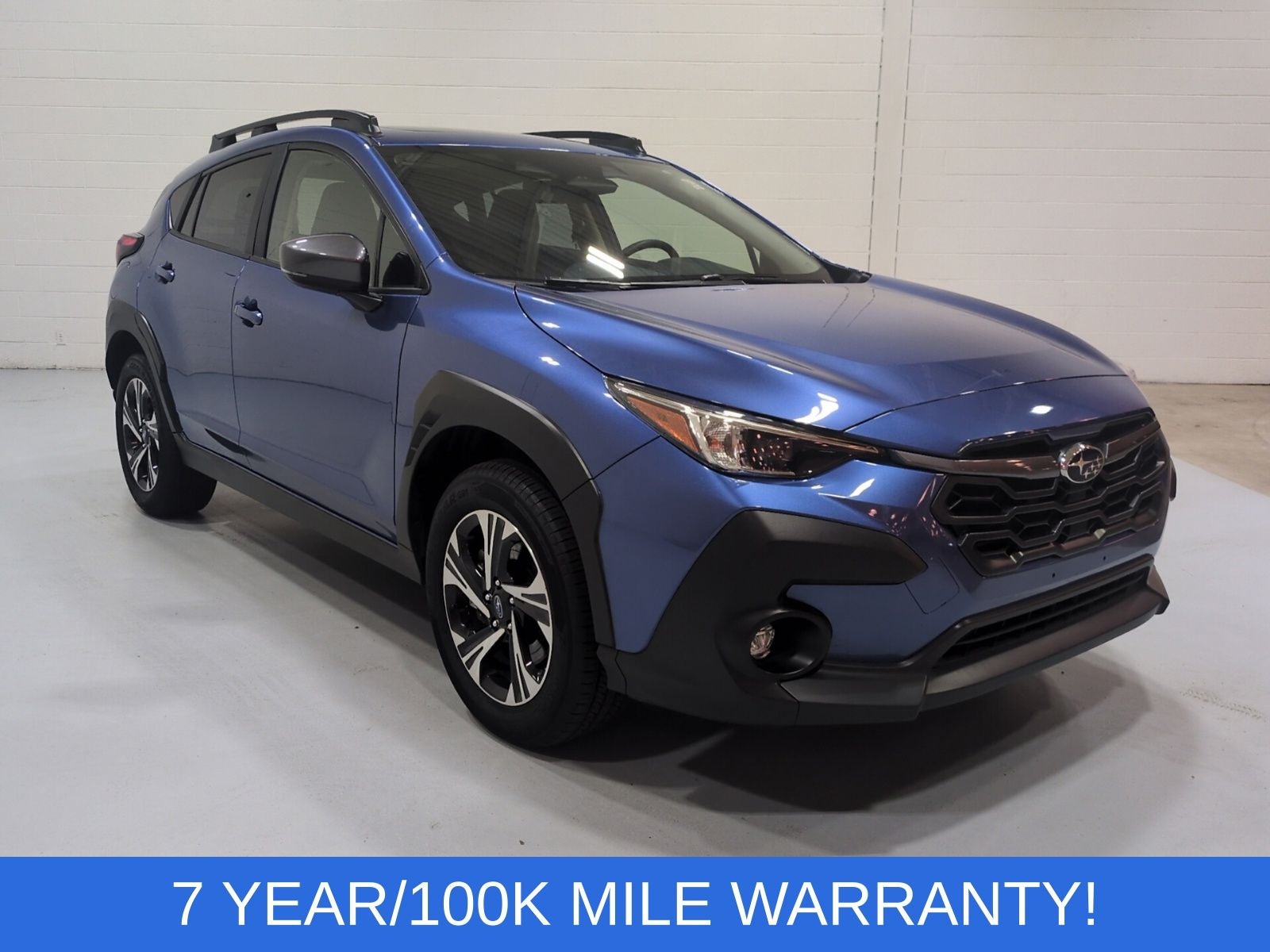 2025 Subaru Crosstrek Premium in Daybreak Blue Pearl — front three-quarter view