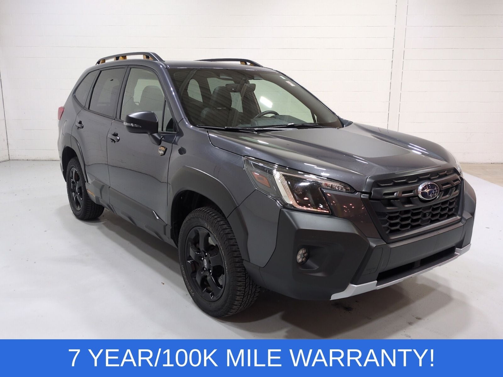 2024 Subaru Forester Wilderness in Magnetite Gray Metallic — front three-quarter view