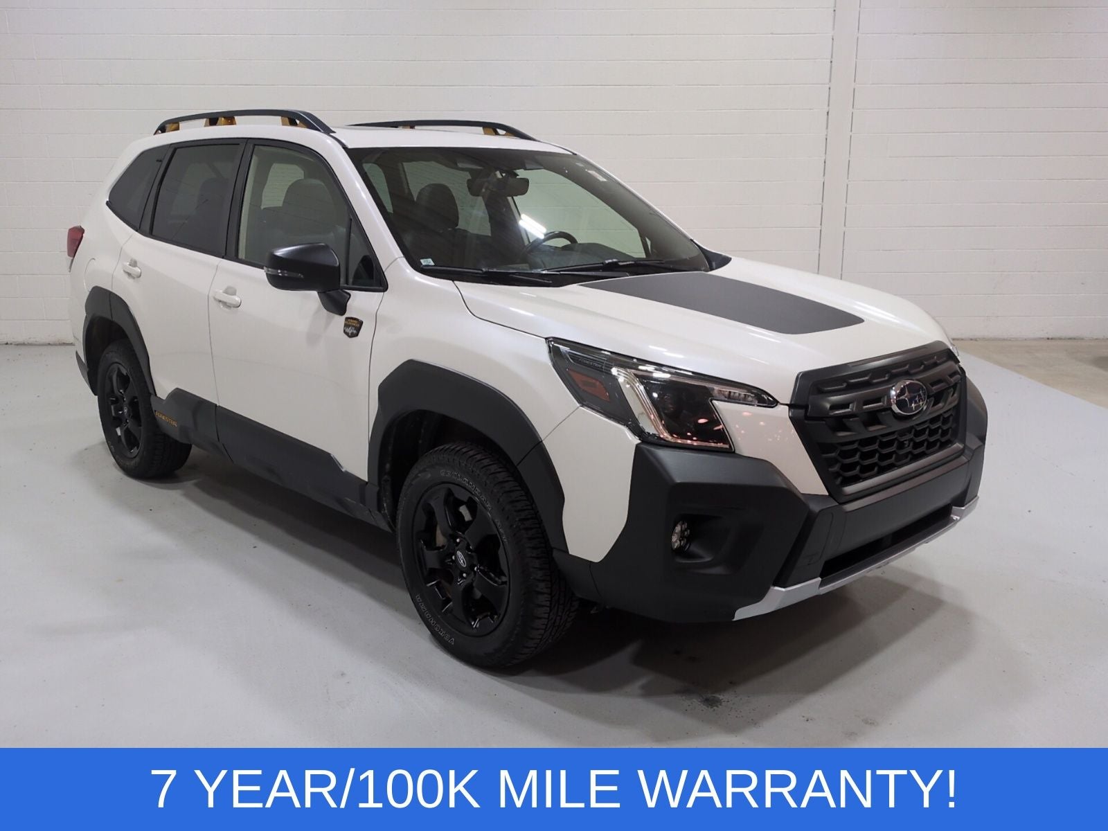 2024 Subaru Forester Wilderness in Crystal White Pearl — front three-quarter view